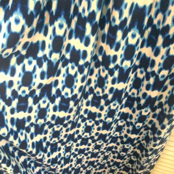 TART CHLOE MATERNITY MAXI DRESS CIRCLE TIE DYE BLUE WHITE NWOT - Picture 14 of 16